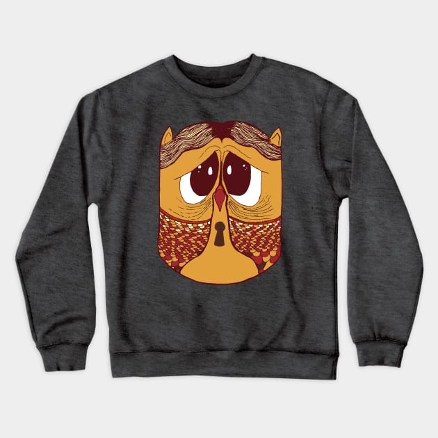 Cute Cartoon Owl Crewneck Sweatshirt by mariasshop